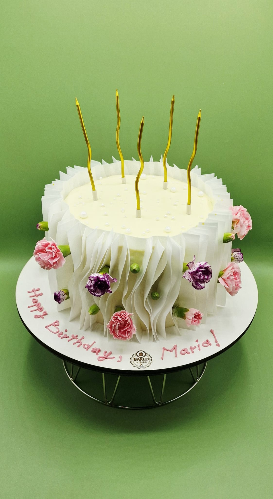 Bespoke custom celebration cake for Ladies & Elegance handcrafted by Nicoleta